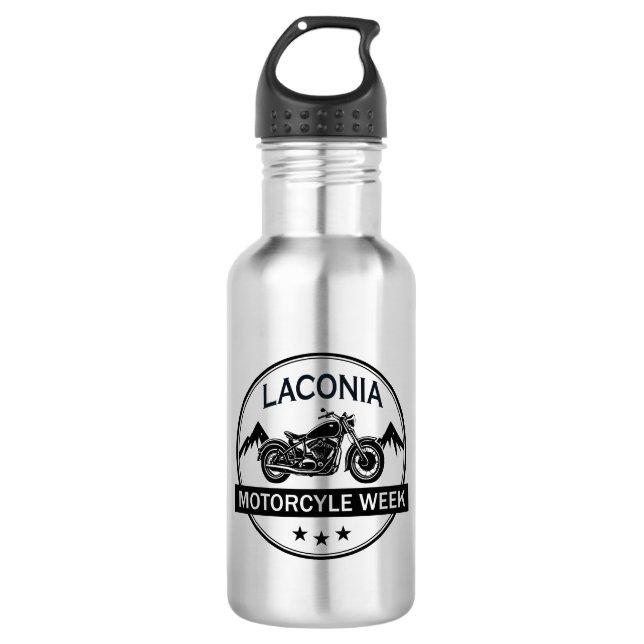 Botella De Agua Semana de Motocicletas de Laconia (Anverso)