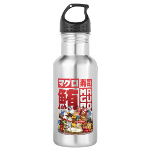 Botella De Agua Seminario de Sushi sobre Atún Gato Maguro