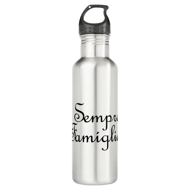 Botella De Agua Sempre familia - italiano - siempre familia (Anverso)