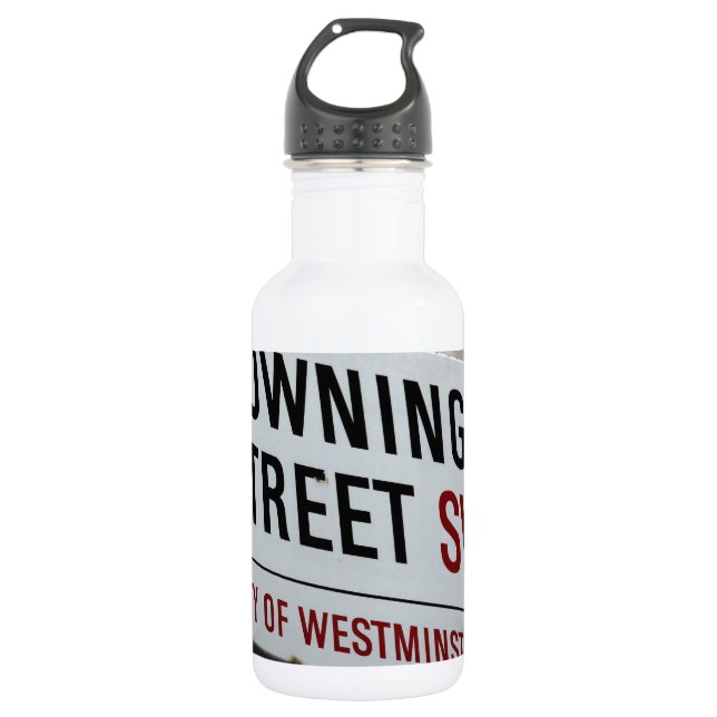Botella De Agua señal de Downing Street (Anverso)