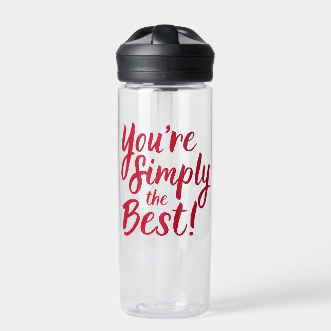 Botella De Agua Sencillamente eres el mejor (Delante)
