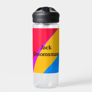Botella De Agua SENCILLO MINIMAL añade tu nombre regalo personaliz