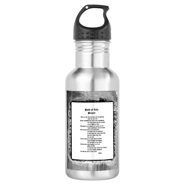 Botella De Agua Sendero de la oración de la vida (Anverso)