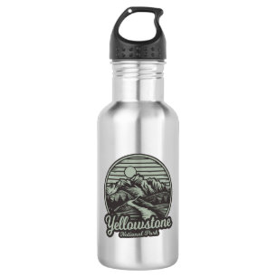 Botella De Agua Sendero montañoso del Parque Nacional Yellowstone