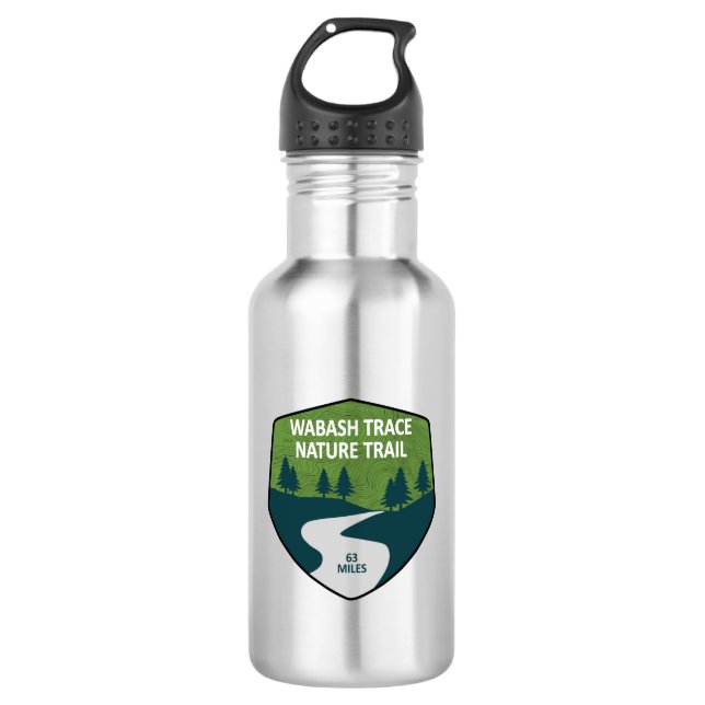 Botella De Agua Sendero natural Wabash Trace (Anverso)
