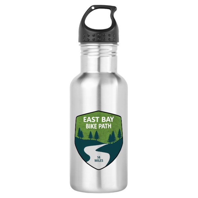 Botella De Agua Sendero para bicicletas de East Bay (Anverso)