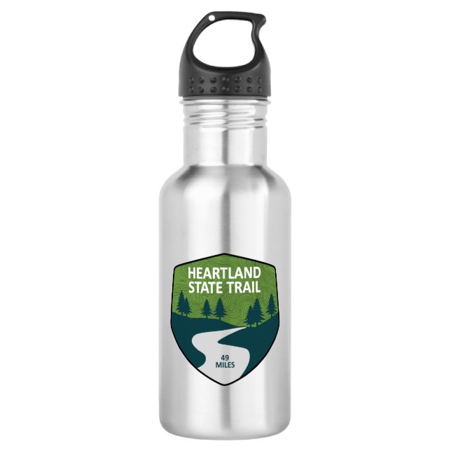 Botella De Agua Sendero por el estado de Heartland (Anverso)