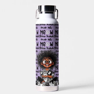 Botella De Agua Señora de los Gatos Locos