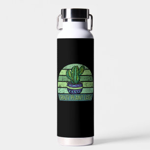 Botella De Agua Señora Loca de las Plantas 