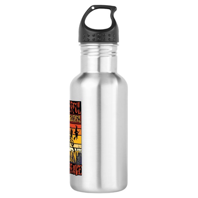 Botella De Agua Ser Poderoso Hermoso Brillante Hongo de Halloween (Anverso)