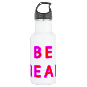 Botella De Agua SER REAL Gibney Los regalos de Zazzle del MUSEO