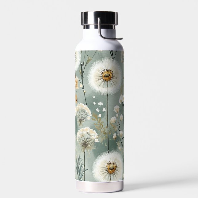 Botella De Agua Serie de Diseño de Diente de León #3 (Izquierdo)