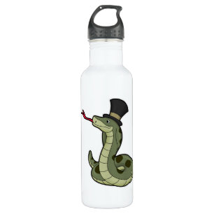 Botella De Agua Serpiente como caballero y Gorra