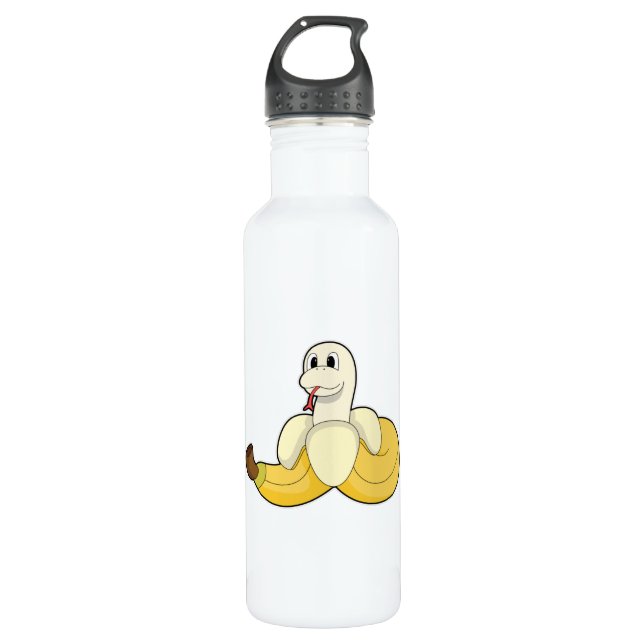 Botella De Agua Serpiente con banana (Anverso)
