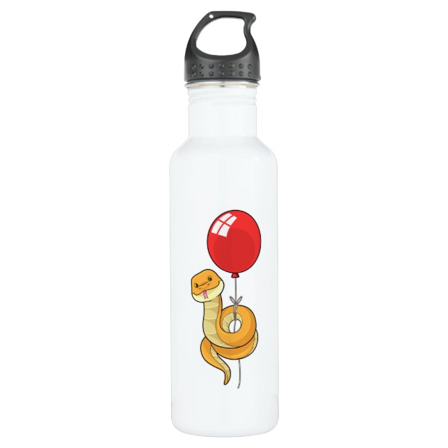 Botella De Agua Serpiente con globo (Anverso)