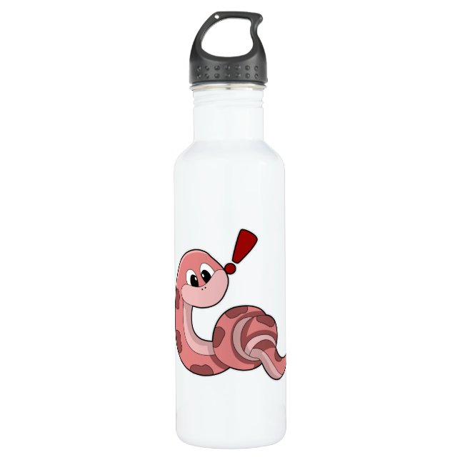 Botella De Agua Serpiente con manchas rojas (Anverso)