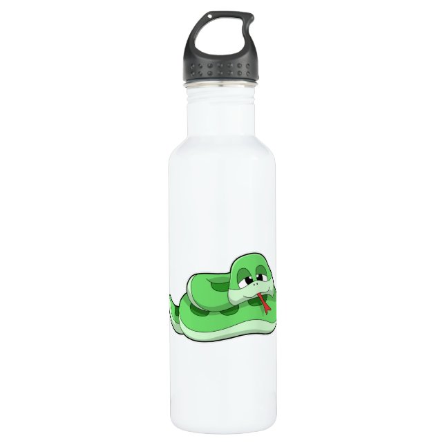 Botella De Agua Serpiente con manchas verdes (Anverso)
