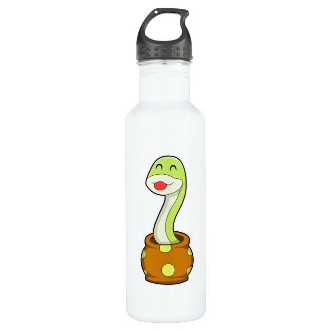 Botella De Agua Serpiente en Jar (Anverso)