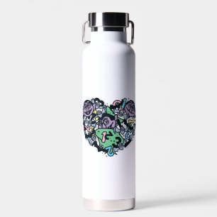 Botella De Agua Sésamo Conde von Count Doodle Heart