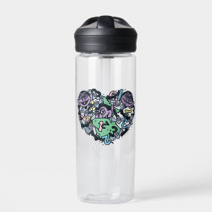 Botella De Agua Sésamo Conde von Count Doodle Heart