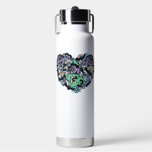 Botella De Agua Sésamo   Conde von Count Doodle Heart