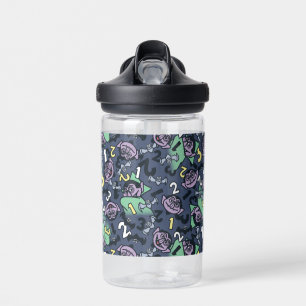 Botella De Agua Sésamo Patrón de conde von Count Doodle