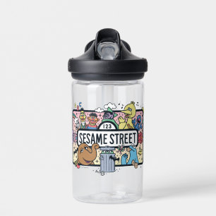 Botella De Agua Sésamo   Rótulo Sesame Pals Doodle