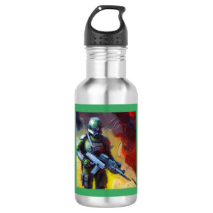 Botella De Agua SF - Héroe militar 2