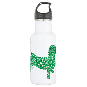 Botella De Agua Shamrock Dachshund