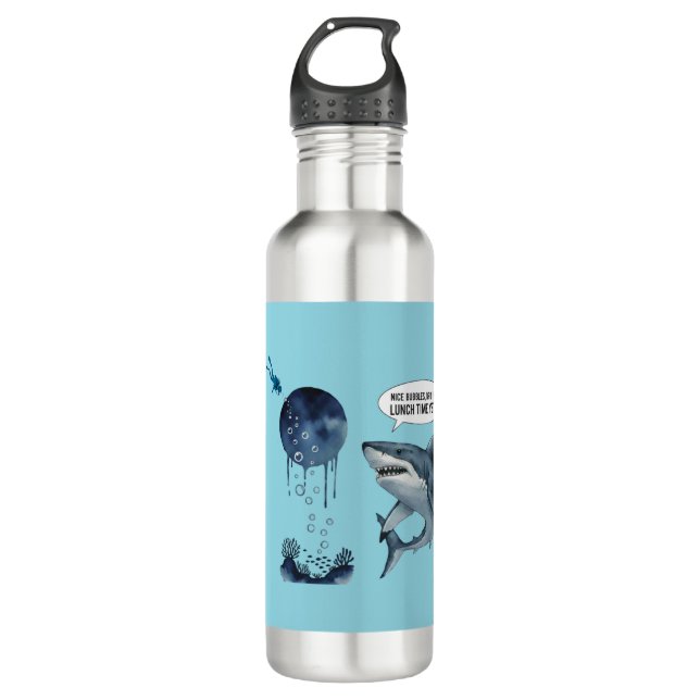 Botella De Agua Shark water bottel  (Anverso)