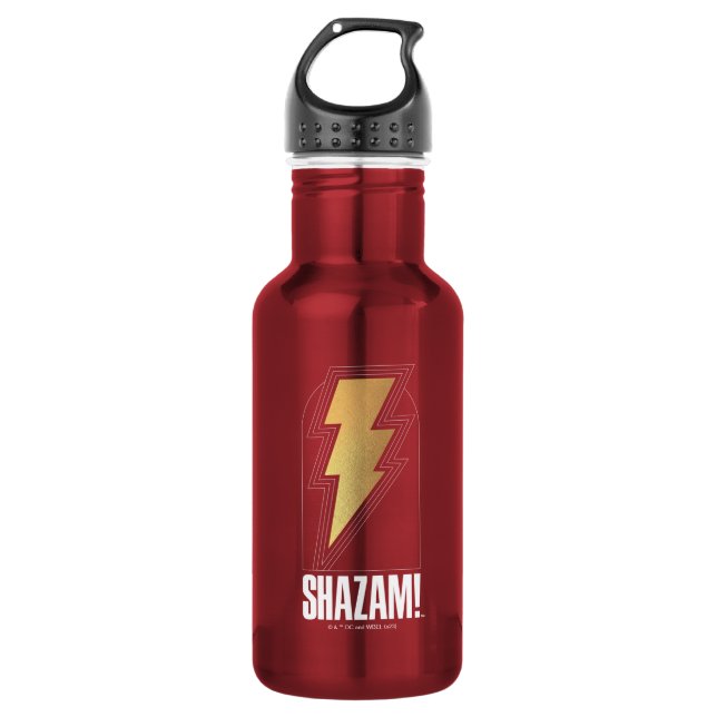 Botella De Agua ¡SHAZAM! Furia de los dioses | Insignia Lightning  (Anverso)