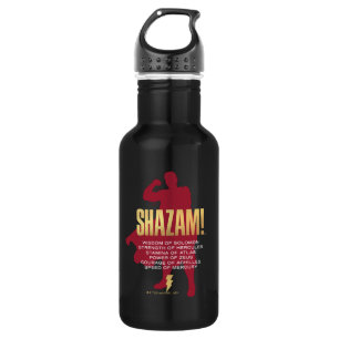 Botella De Agua ¡SHAZAM! Furia de los dioses   Silueta flexible
