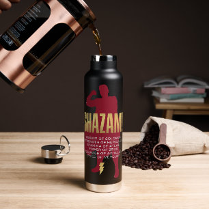 Botella De Agua ¡SHAZAM! Furia de los dioses   Silueta flexible