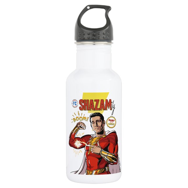 Botella De Agua ¡SHAZAM! Furia de los dioses | Tapa de SHAZAMily C (Anverso)