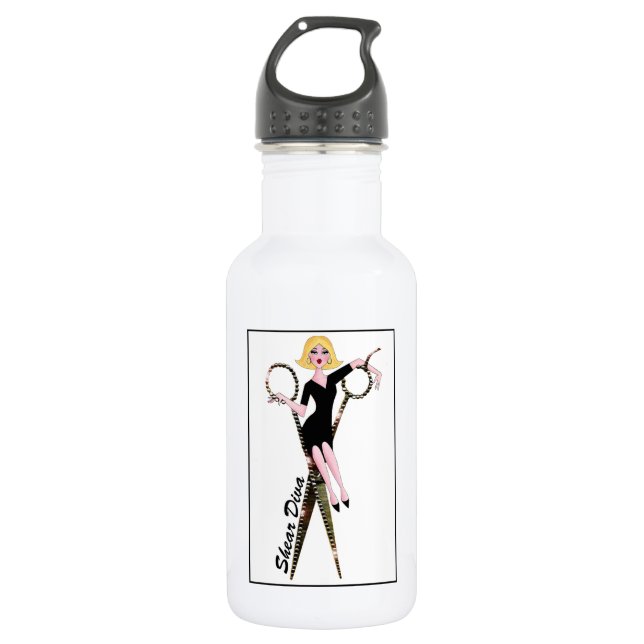 Botella De Agua Shear DIVA - Hair Stylist DIVA (Anverso)