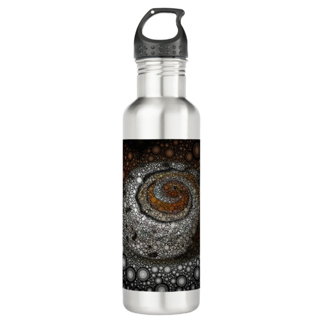 Botella De Agua Shell de espiral de mosaico circular (Anverso)
