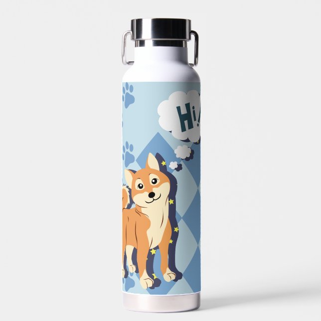 Botella De Agua Shiba Inu (Delantero)