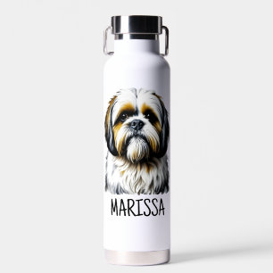 Botella De Agua Shih Tzu Personalizado   Mamá de Perro