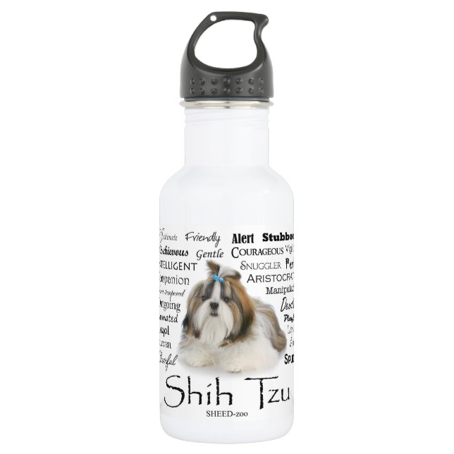 Botella de agua Shih Tzu Trats (Anverso)