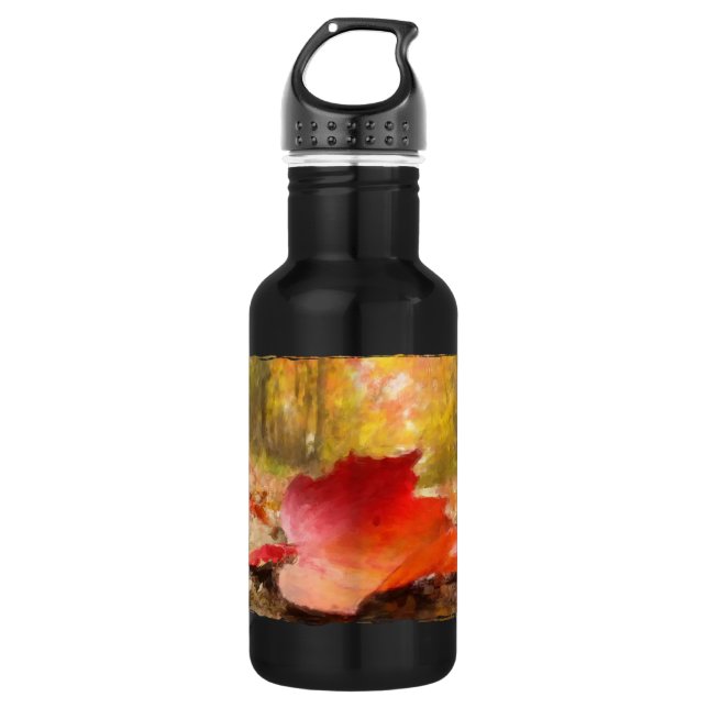 Botella De Agua Si una hoja cae en un bosque... (Anverso)