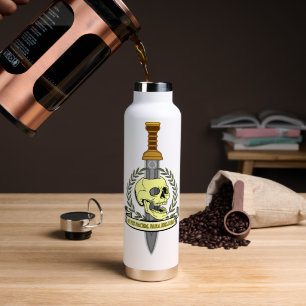 Botella De Agua Si Vis Pacem, Para Bellum.. Skull