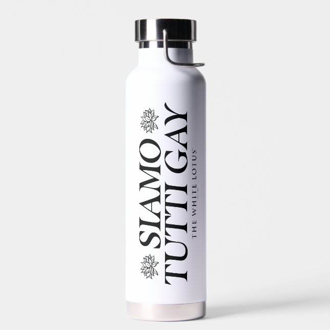 Botella De Agua Siamo Tutti Gay - El Lotus blanco (Izquierdo)