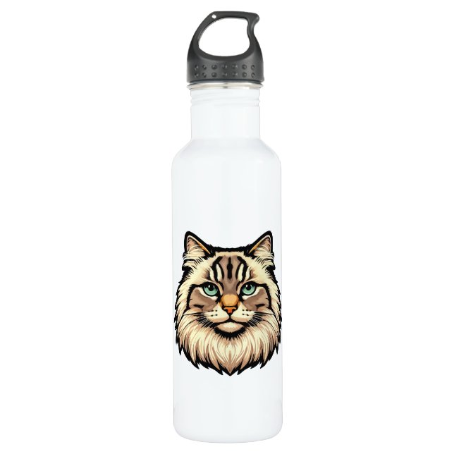 Botella De Agua Siberian Cat (Anverso)
