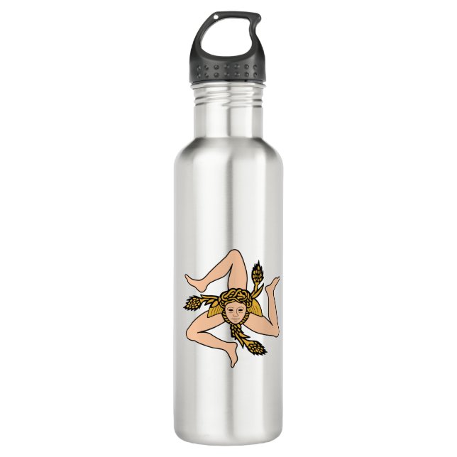 Botella De Agua Sicilia Italia (Anverso)