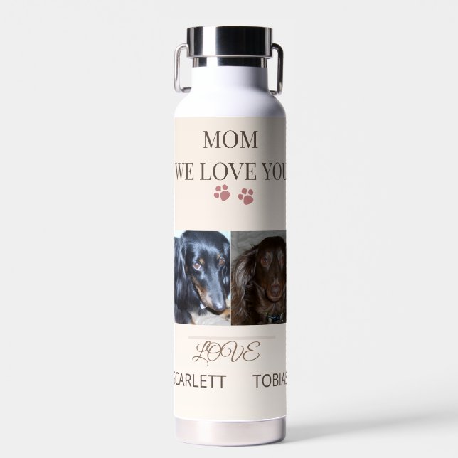 Botella De Agua Sign of Love From Two Paws (Delantero)