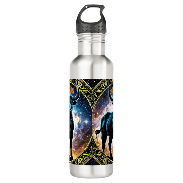 Botella De Agua Signo de astrología de Taurus (Anverso)