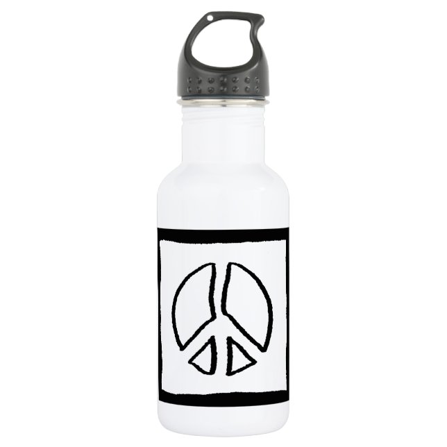 Botella De Agua Signo de paz Hollow (Anverso)