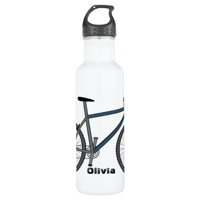 Botella De Agua Signo de paz para reciclar bicicleta de flor china (Anverso)