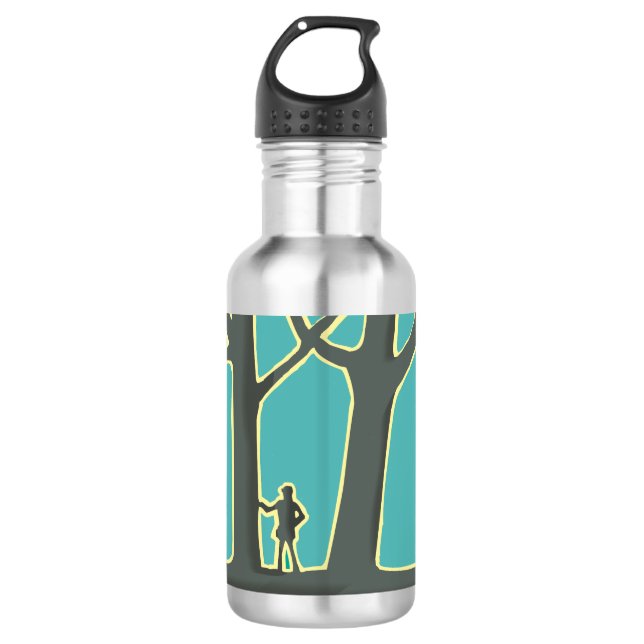 Botella De Agua Silencio forestal (Anverso)