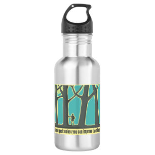 Botella De Agua Silencio forestal